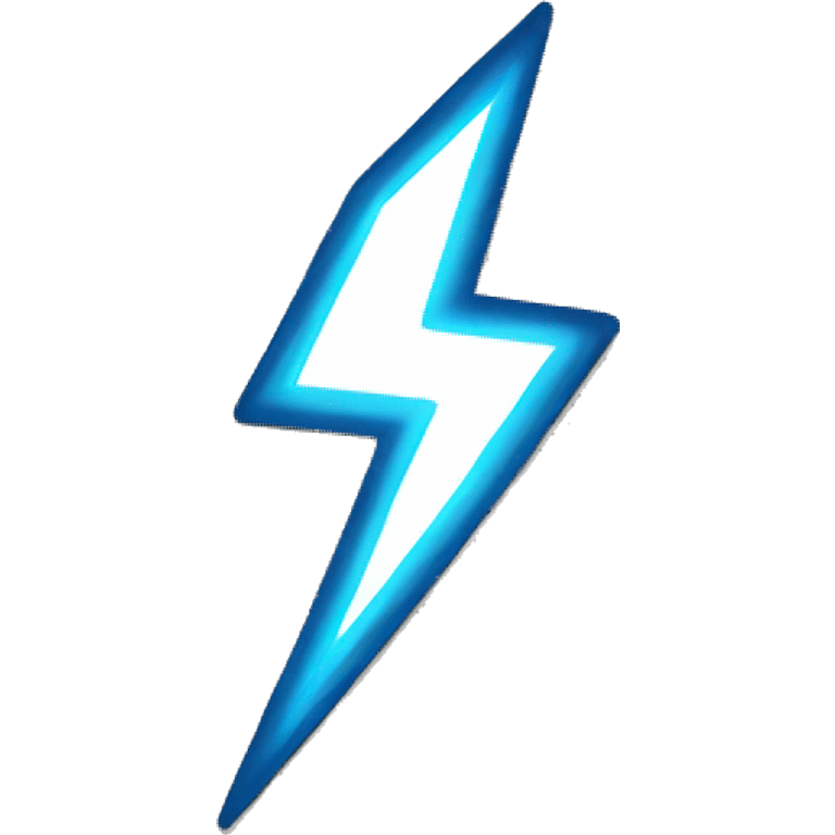 lightning bolt emoji, like shooting forward, in a straight line from right to left emoji