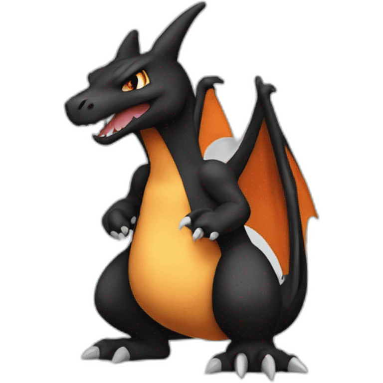 Black Charizard emoji