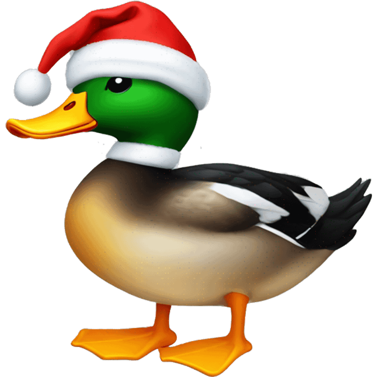 Aesthetic duck for Christmas emoji