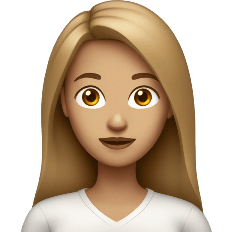 Light brown hair woman emoji