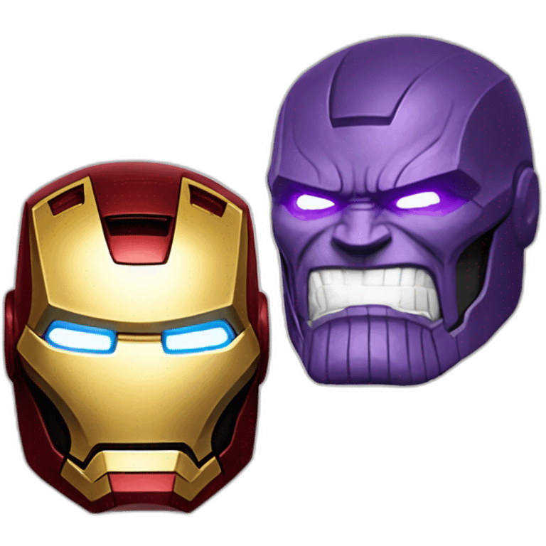 Iron man vs thanos emoji