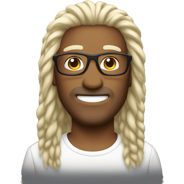 Mullet hairstyle  Brille  emoji