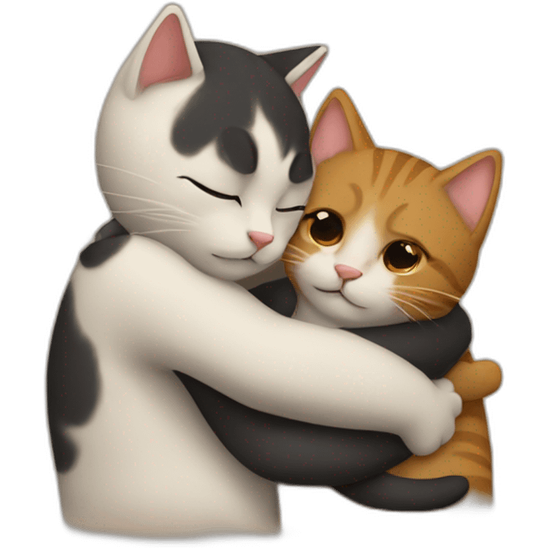 hugging cats emoji