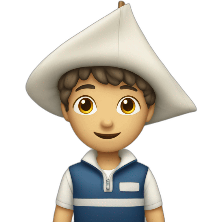 Boy sailing emoji