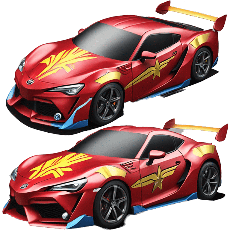 Wonder Woman Long wheelbase widened Toyota 86 ultraHyperCar emoji