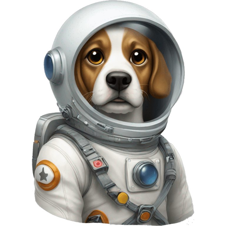 Dog in a spacesuit emoji