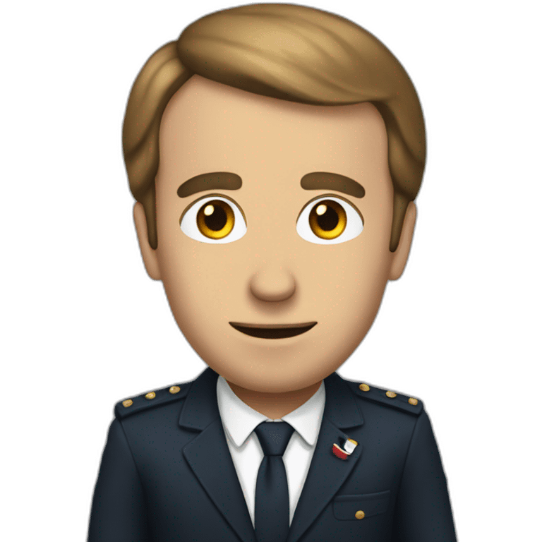 Macron face  emoji