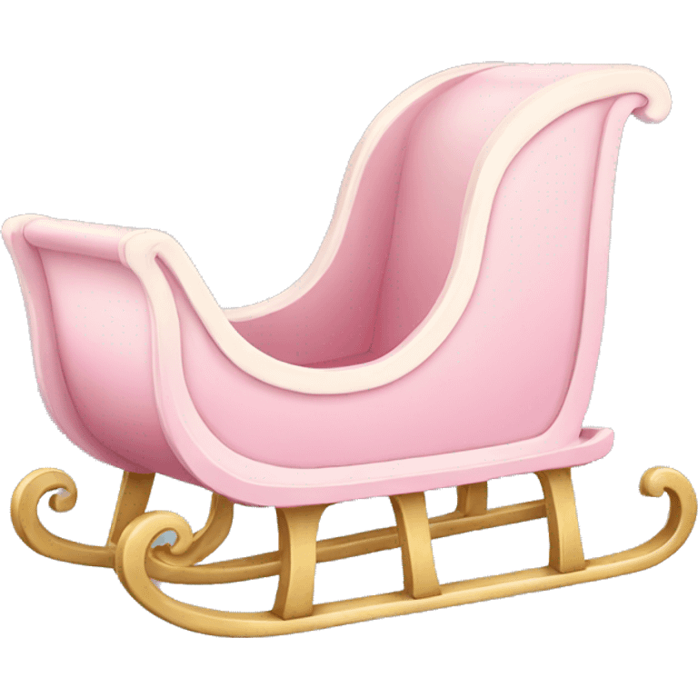 light pink sleigh emoji