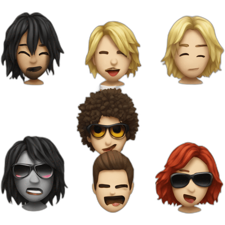 Groupe de rock KISS emoji