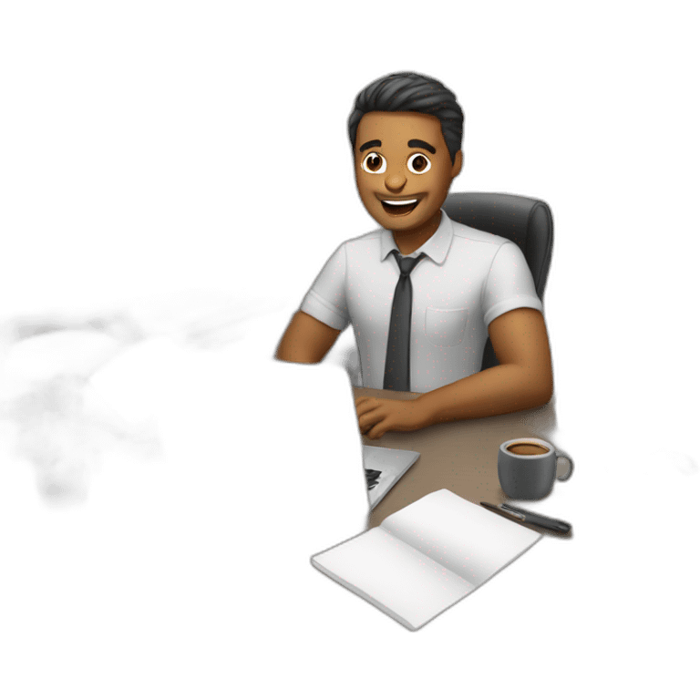 men working home office emoji