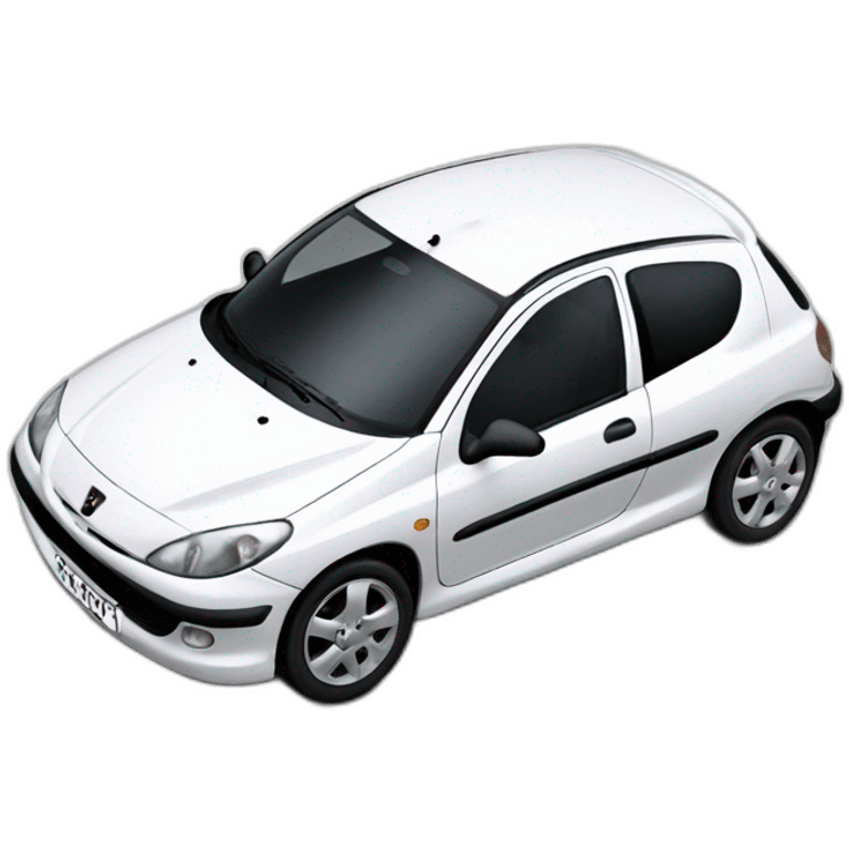 Peugeot 206 White emoji