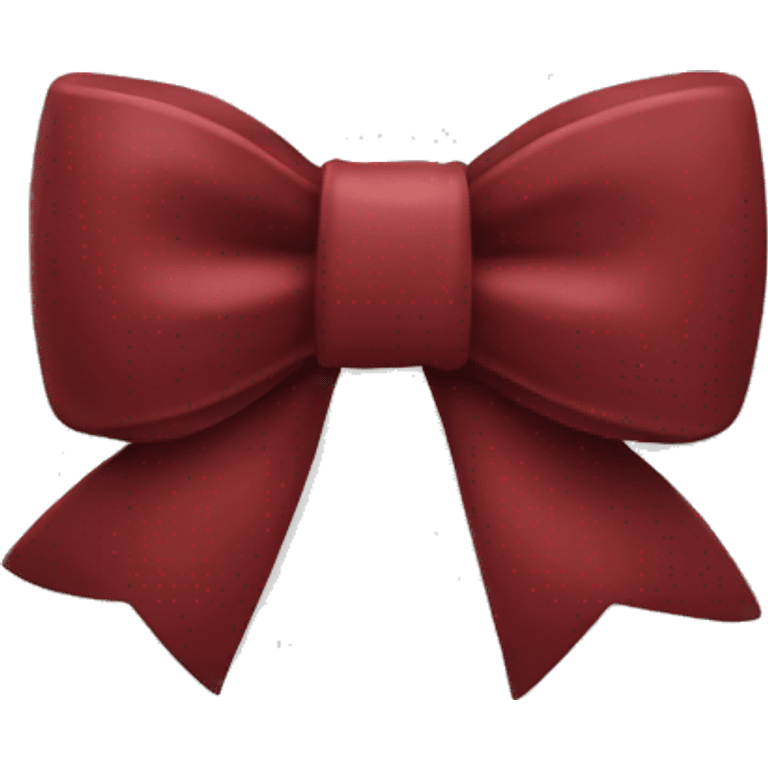 Dark red iPhone bow emoji