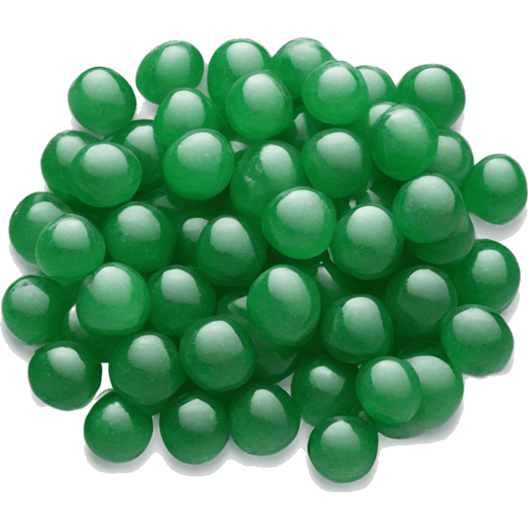 Pile of aventurine stone beads emoji