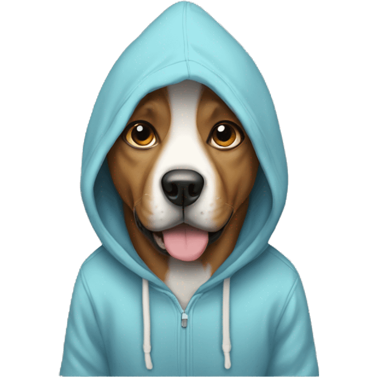 Dog with hoodie  emoji