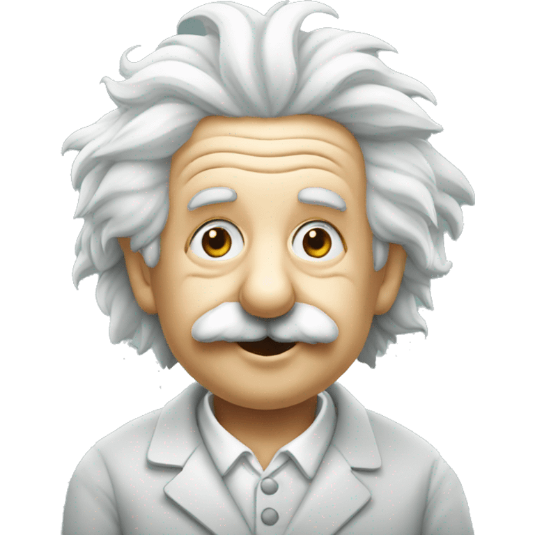 albert einstein with test tube emoji