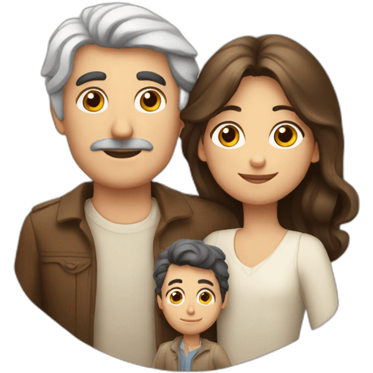 hombre argentino con su familia emoji