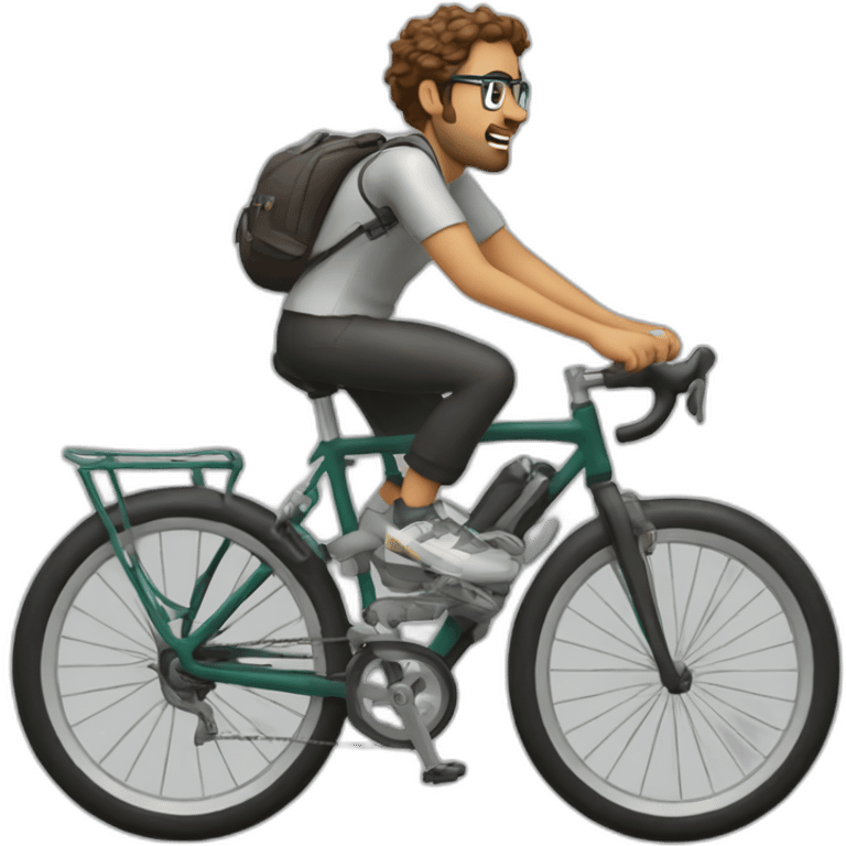 persona haciendo Willis en bici emoji