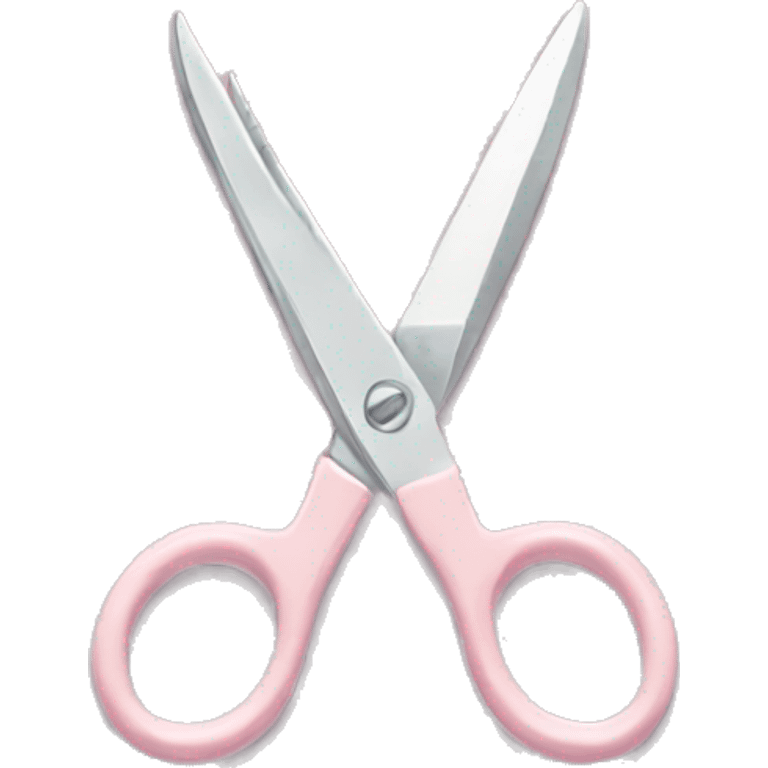 pale pink scissors emoji