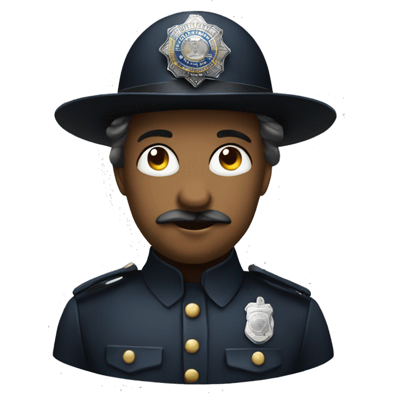 Victorian era police officer old helmet emoji