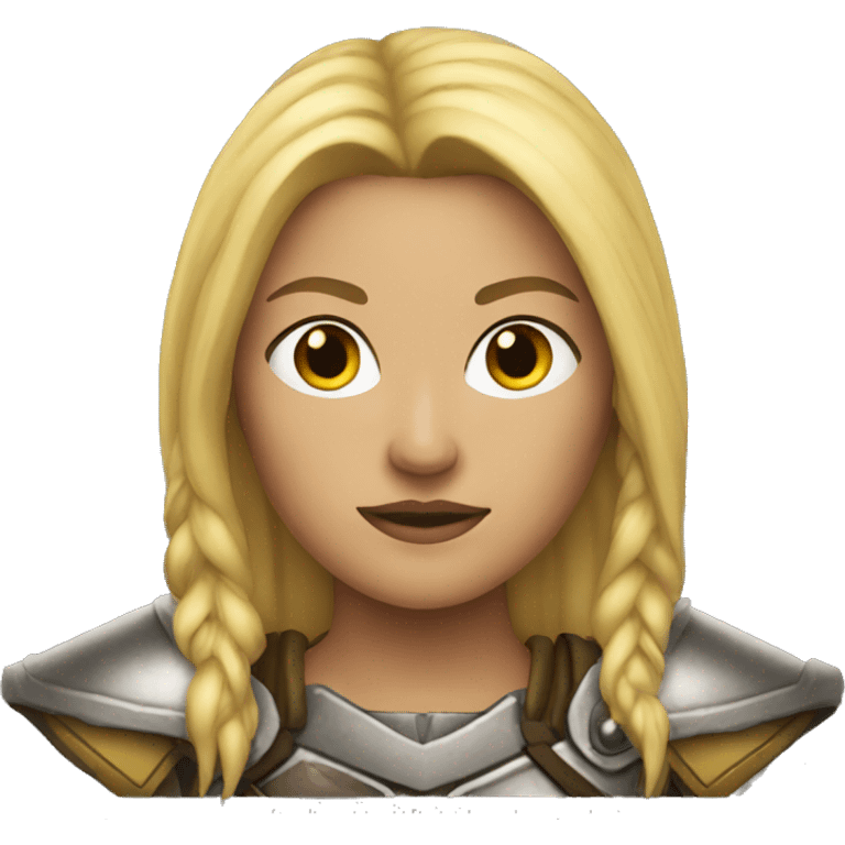 blonde woman warrior emoji