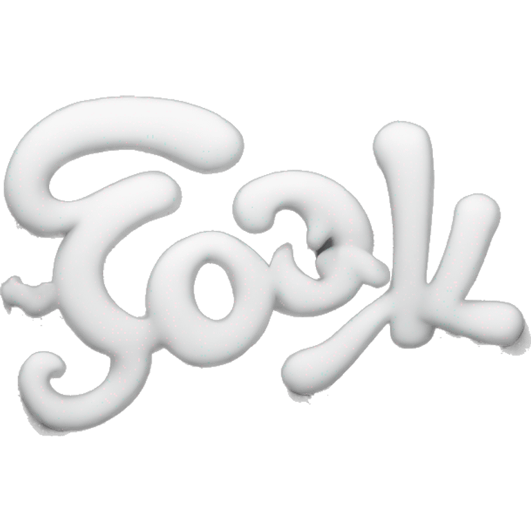 "Cool" written in Smoke Lettering emoji