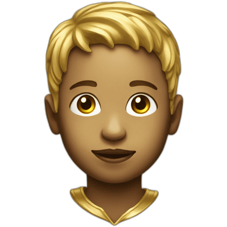 boy made of gold emoji