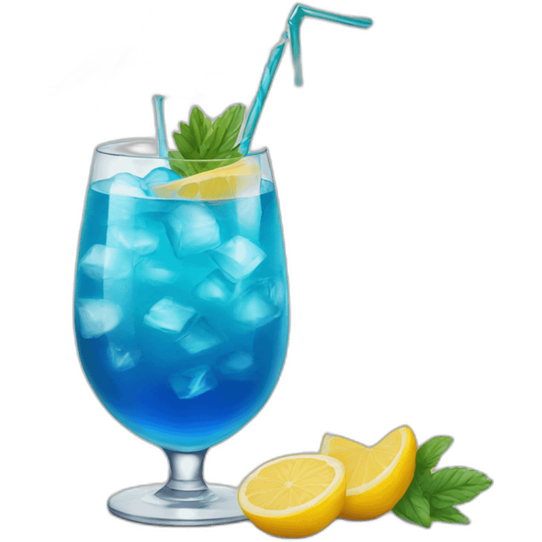 blue cocktail emoji