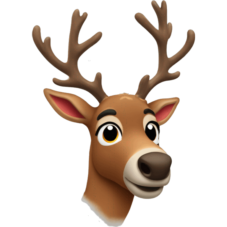 Rudolph the red nose reindeer  emoji