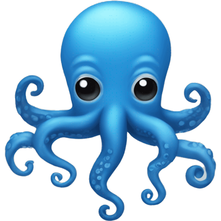 Blue octopus spots emoji