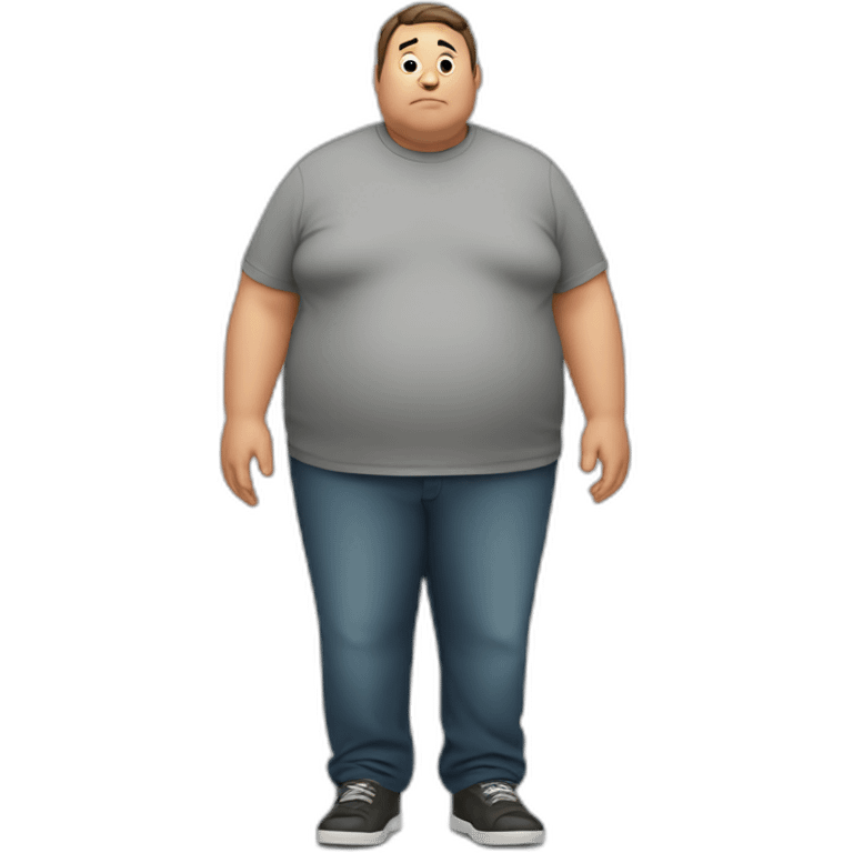 obese man emoji