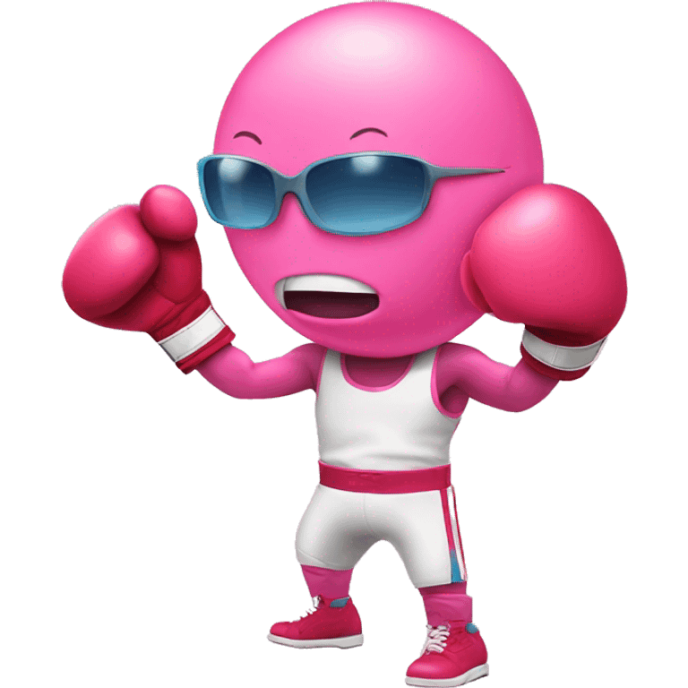 Bubblegum wearing boxing gloves emoji