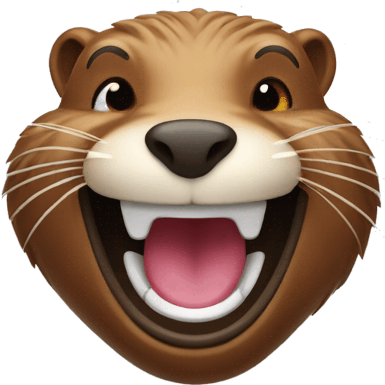 Laughing beaver  emoji