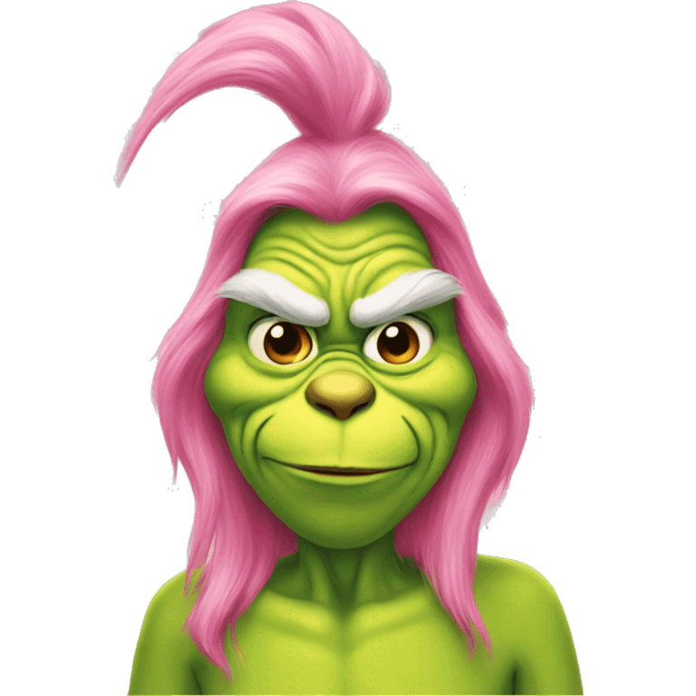 grinch pink emoji