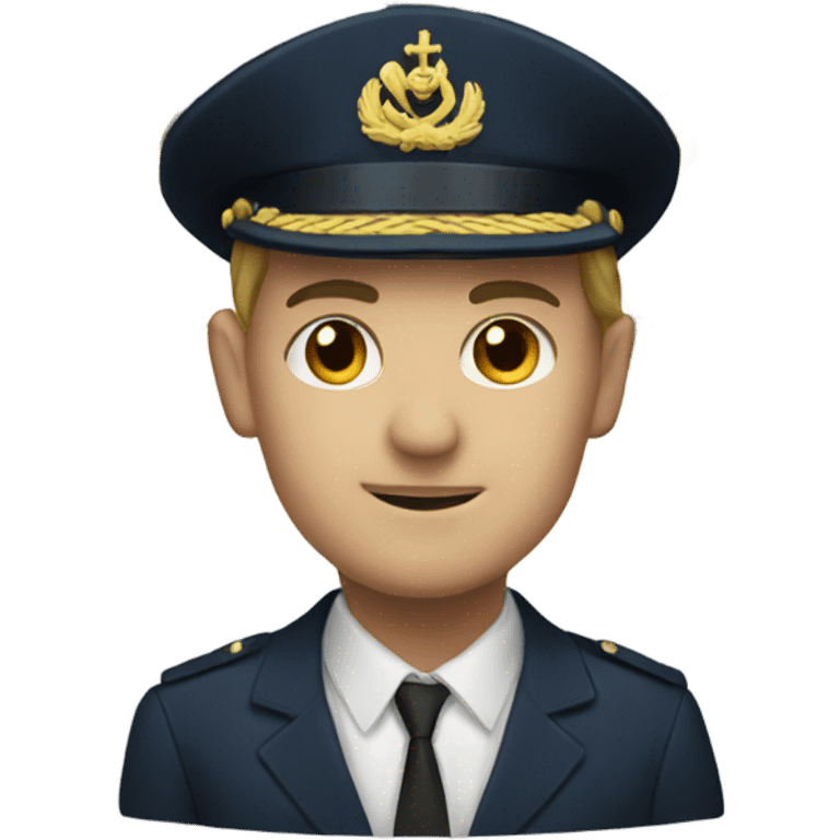 Man with hats over his naval emoji