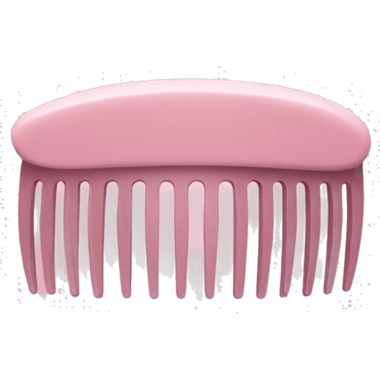 pastel pink round comb emoji