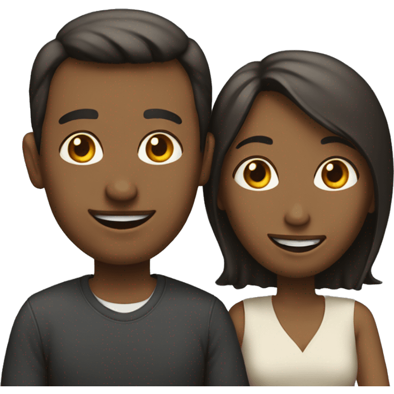 STREET EMOJI MAN WITH HIS WIFE' emoji