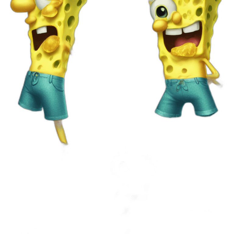 Sponge bob in bikini bottom  emoji