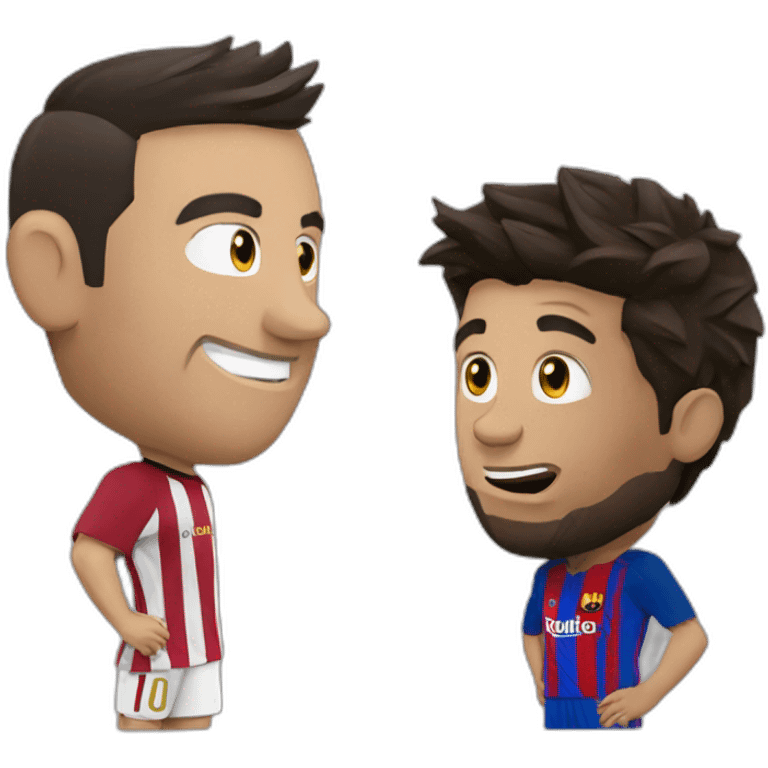 Calbat Messi vs cristiano Ronaldo  emoji