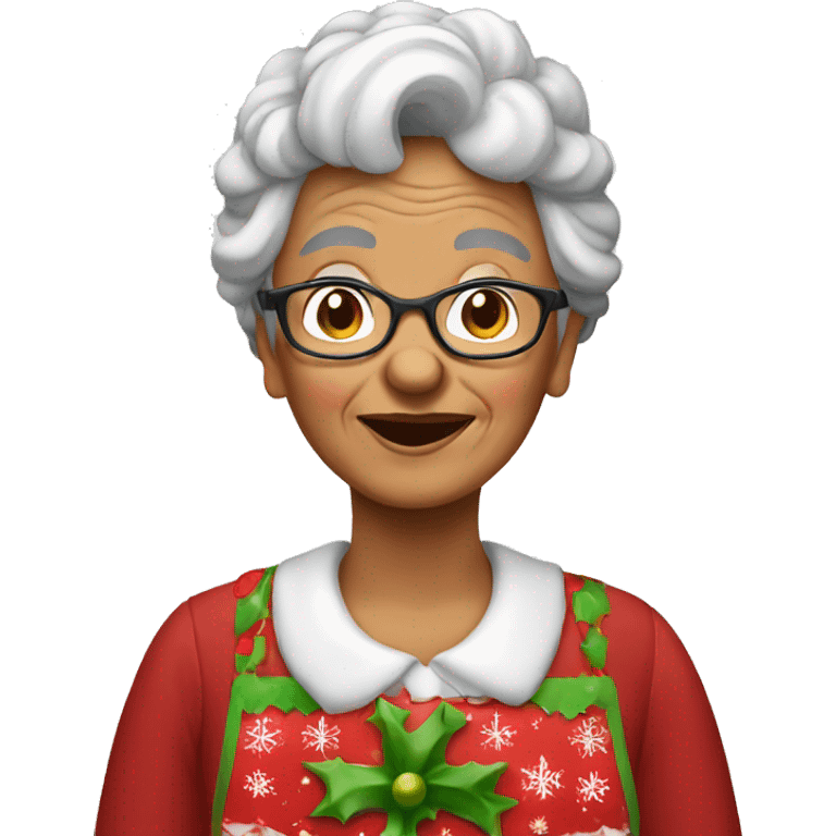 Grandma do Christmas sweets  emoji