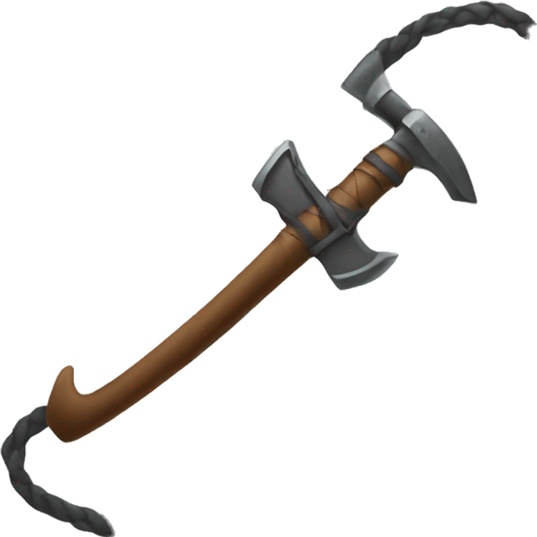 A weapon with a whip like shape emoji