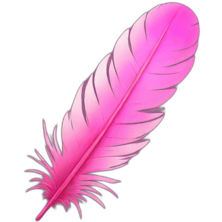 Pink feather  emoji