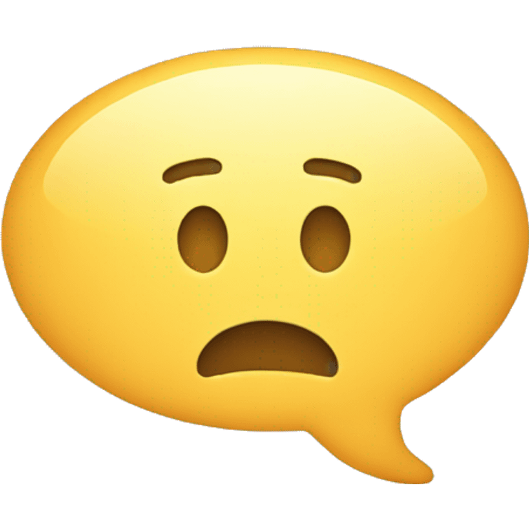 Speech bubble emoji