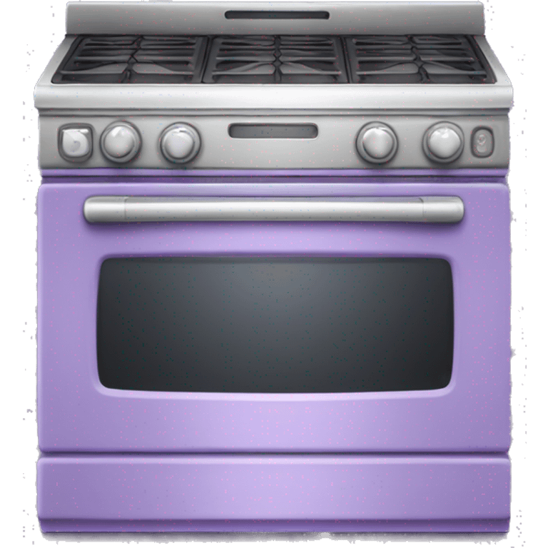 Realistic light purple oven isolated. emoji