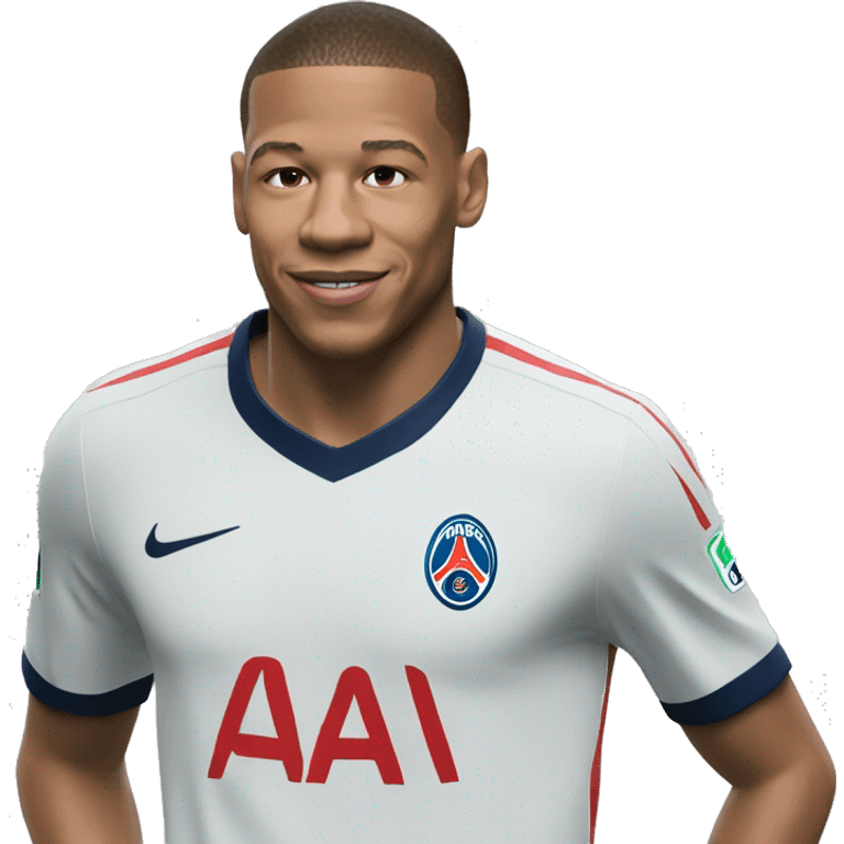 Mbappé qui fait gardez-vous  emoji