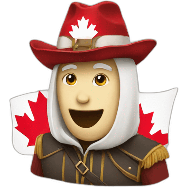 elon mush with canada flag emoji