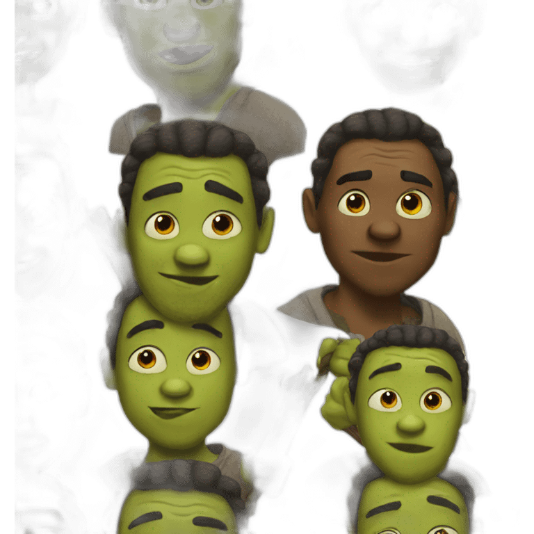 black-shrek emoji