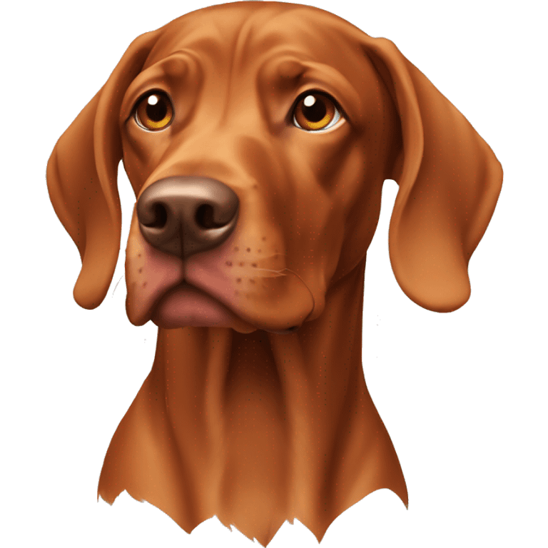 Vizsla head only  emoji