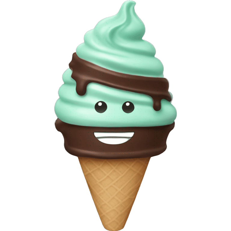 mint chocolate icecream emoji