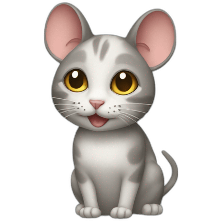 Mouse cat emoji