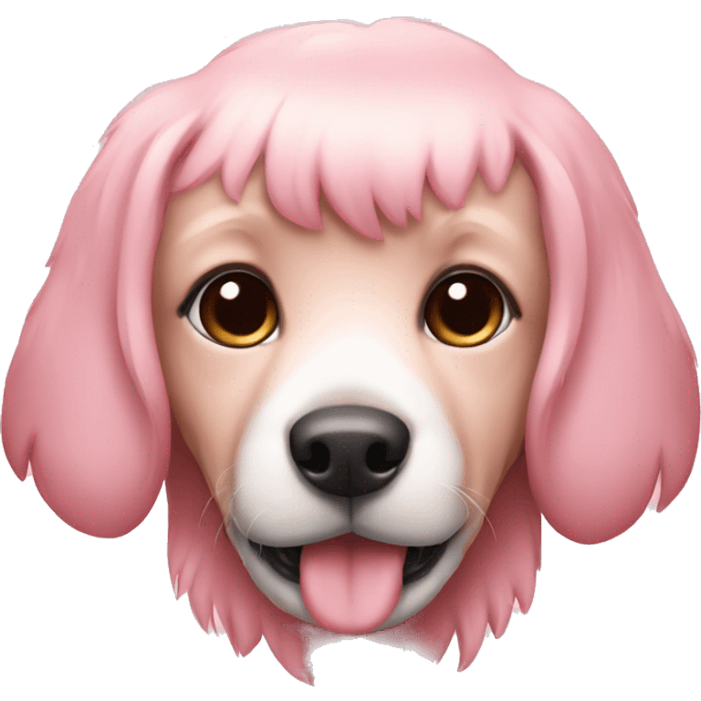 Dogs pink cute emoji